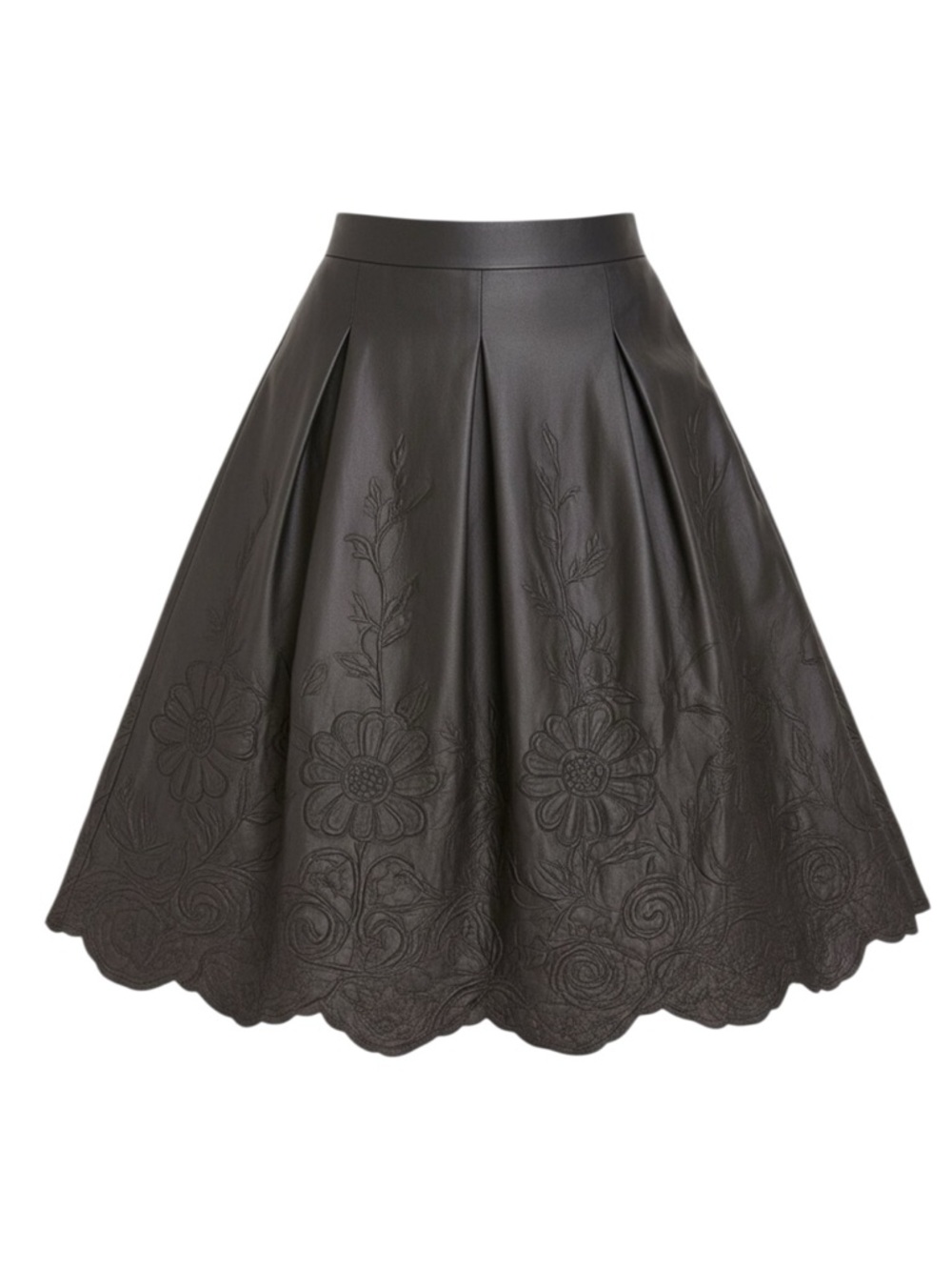 Renfrew Black Embroidery Full Skirt